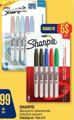 Jean Coutu SHARPIE Selected markers offer