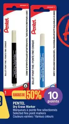 Jean Coutu PENTEL Dry Erase Marker offer