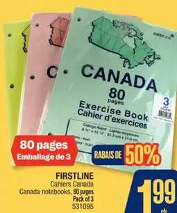 Jean Coutu FIRSTLINE Cahiers Canada Canada notebooks offer