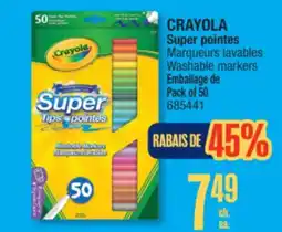 Jean Coutu CRAYOLA Washable markers offer