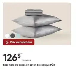 Dormez Vous Ensemble de draps en coton biologique PÜR offer