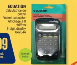 Jean Coutu EQUATION Pocket calculator offer