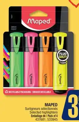Jean Coutu MAPED Selected highlighters offer