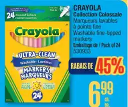 Jean Coutu CRAYOLA Washable fine-tipped markers offer