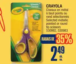 Jean Coutu CRAYOLA Selected metallic pointed or round tip scissors offer