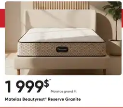 Dormez Vous Matelas Beautyrest Reserve Granite offer