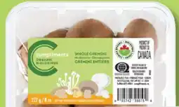 IGA COMPLIMENTS ORGANIC WHOLE CREMINI MUSHROOMS offer