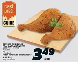 IGA C'EST PRÊT! À CUIRE FRESH SEASONED CHICKEN LEGS offer