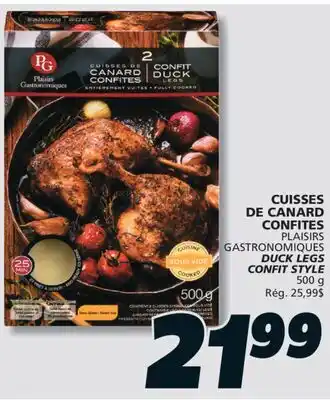 IGA PLAISIRS GASTRONOMIQUES DUCK LEGS CONFIT STYLE offer