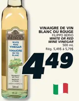 IGA FILIPPO BERIO WINE VINEGAR offer