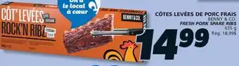IGA BENNY & CO. FRESH PORK SPARE RIBS offer