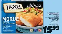 IGA JANES FROZEN BREADED FISH FILLETS offer