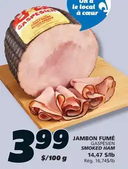 IGA GASPÉSIEN SMOKED HAM offer