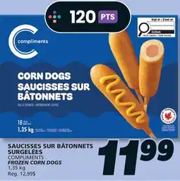 IGA COMPLIMENTS FROZEN CORN DOGS offer