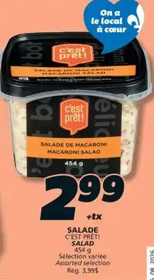 IGA C'EST PRÊT! SALAD offer