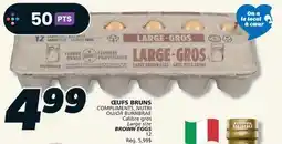 IGA COMPLIMENTS, NUTRI OR BURNBRAE BROWN EGGS offer