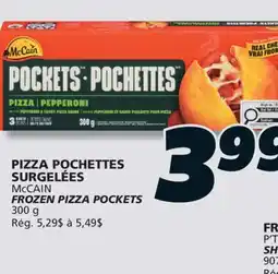 IGA McCAIN FROZEN PIZZA POCKETS offer