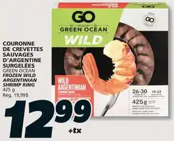 IGA GREEN OCEAN FROZEN WILD ARGENTINIAN SHRIMP RING offer