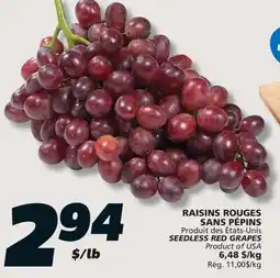 IGA SEEDLESS RED GRAPES offer