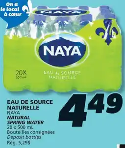 IGA NAYA NATURAL SPRING WATER offer