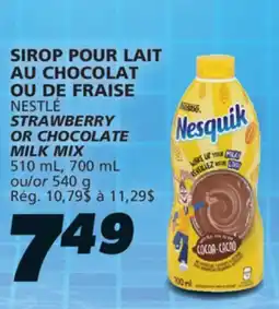IGA NESTLÉ STRAWBERRY OR CHOCOLATE MILK MIX offer
