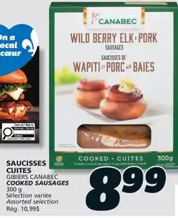 IGA GIBIERS CANABEC COOKED SAUSAGES offer