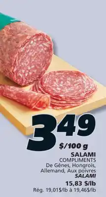 IGA COMPLIMENTS SALAMI offer