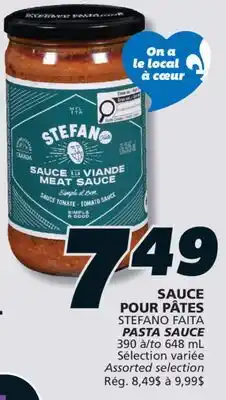 IGA STEFANO FAITA PASTA SAUCE offer