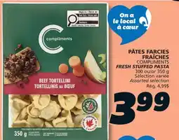 IGA COMPLIMENTS FRESH STUFFED PASTA offer