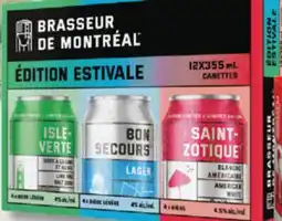 IGA BRASSEUR DE MONTRÉAL ÉDITION ESTIVALE BEER offer