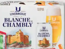 IGA UNIBROUE BLANCHE DE CHAMBLY BEER offer