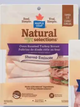 IGA NATURAL SELECTIONS SHAVED OR SLICED DELI MEAT offer
