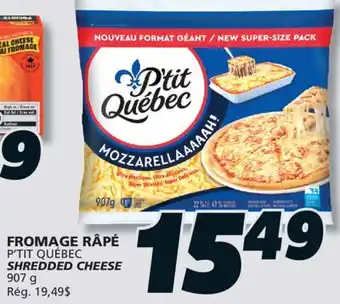 IGA P'TIT QUÉBEC SHREDDED CHEESE offer