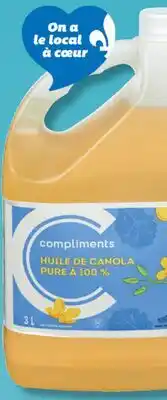 IGA COMPLIMENTS CANOLA OR VEGETABLE OIL offer