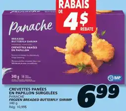 IGA PANACHE FROZEN BREADED BUTTERFLY SHRIMP offer