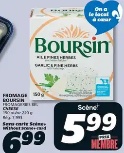 IGA BOURSIN FROMAGERIES BEL CHEESE offer