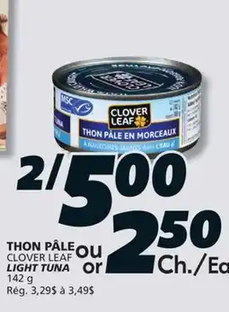 IGA CLOVER LEAF LIGHT TUNA offer