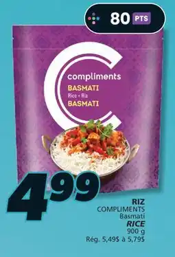 IGA COMPLIMENTS Basmati RICE offer