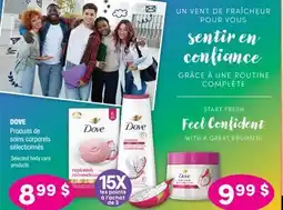 Jean Coutu DOVE Selected body care products offer