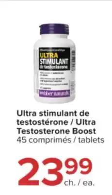 Jean Coutu WEBBER NATURALS Ultra Testosterone Boost offer