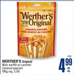 Jean Coutu WERTHER'S Original Caramel popcorn offer