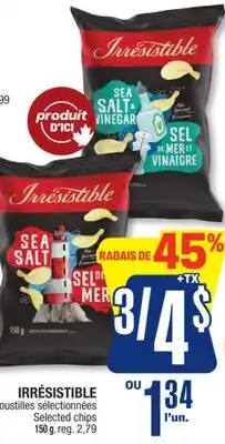 Jean Coutu IRRÉSISTIBLE Selected chips offer
