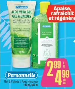 Jean Coutu PERSONNELLE Aloe vera gel offer