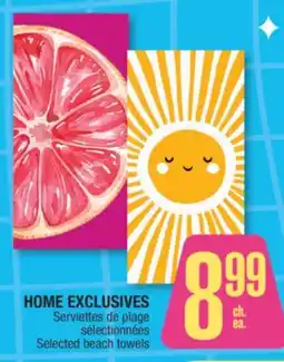 Jean Coutu HOME EXCLUSIVES Selected beach towels offer
