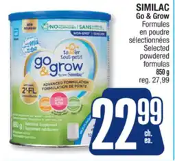 Jean Coutu SIMILAC Go & Grow Selected powdered formulas offer