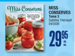 Jean Coutu MISS CONSERVES Tome 3 offer