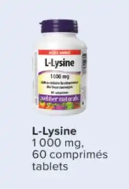 Jean Coutu WEBBER NATURALS L-Lysine offer