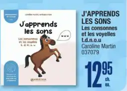 Jean Coutu J'APPRENDS LES SONS t.d.n.o.u Caroline Martin offer
