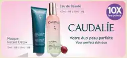 Jean Coutu CAUDALÍE Masque Instant Détox, Eau de Beauté offer