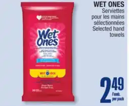 Jean Coutu WET ONES Selected hand towels offer
